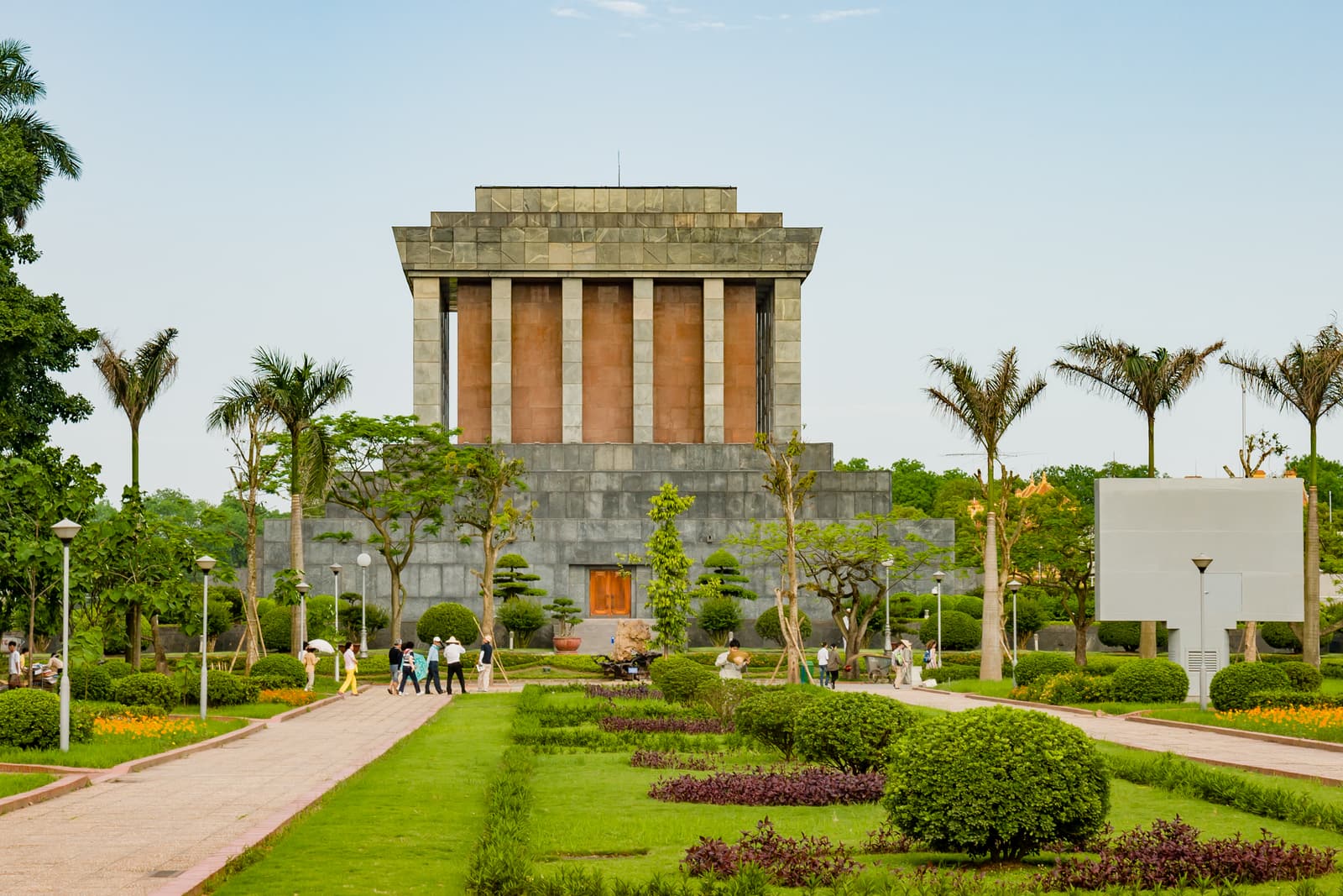 The granite Ho Chi Minh Mausoleum on Ba Dinh Square