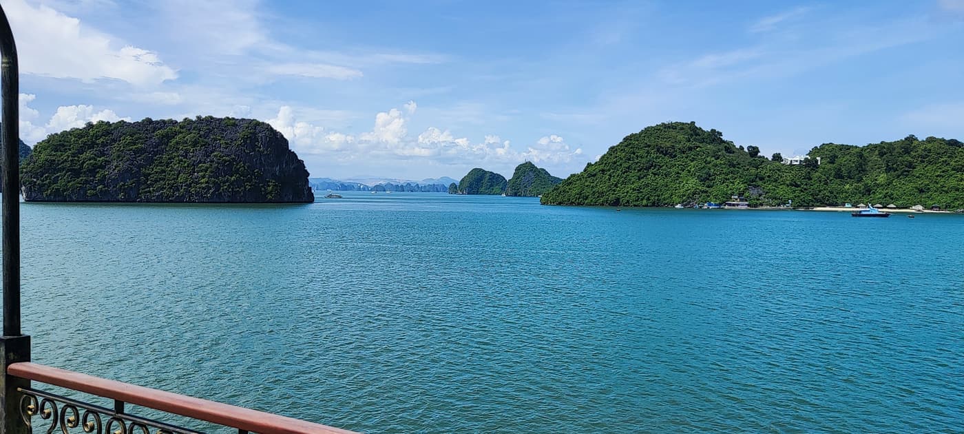 Karst islands in Ha Long Bay